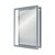 Nobo A4 Poster Frame Anodised Clip Wall Mountable Silver 1915578
