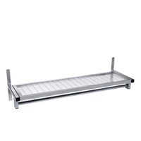 Evolve mesh shelf 1400mm plus rail in silver