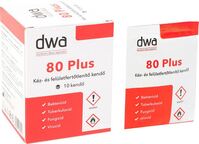 DWA 80 plus Kéz és felületfertőtlenítő kendő (10 db/csomag) (120599)