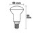 LED Strahler R50, E14, 5W 2700K 490lm 156cd 180°, nicht dimmbar, weiß / matt