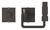 Bachmann Rahmen 1xTaster schwarz 917.060 1m GST15i2 Abschaltautomatik