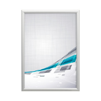 Click Frame, 25 mm profile, with mitred corners, silver anodised / Poster Frame / Aluminium Picture Frame | A2 (420 x 594 mm) 450 x 624 mm 402 x 576 m