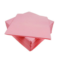 Pink Disposable Napkins 40cm Linen Feel Luxury Airlaid Paper Pack of 50