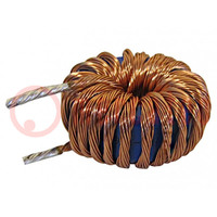 Inductor: wire; THT; 47uH; 15A; 10mΩ