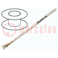 Conduttore; HELUKAT® 100,U/UTP; 4x2x26AWG; 5e; filo cordato; Cu