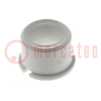 Button; round; white; Ø9.6mm; plastic