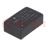 Converter: DC/DC; 6W; Uin: 18÷36V; Uout: 15VDC; Uout2: -15VDC; DIP24