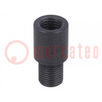 Thread adapter; Int.thread: M12; Ext.thread: PG7; polypropylene