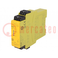 Module: safety relay; PNOZ e1.1p; Usup: 24VDC; IN: 2; OUT: 5; IP40