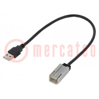 Adaptador USB/AUX; Fiat; USB B mini tomacorriente