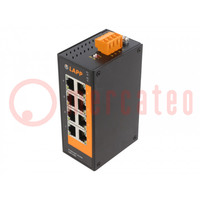 Switch Ethernet; non gestibile; Numero di porti: 8; 12÷48VDC