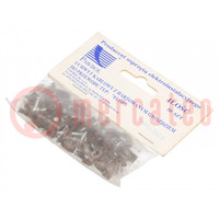 Holder; brown; for flat cable,OMYp 2x0,5; 50pcs; with a nail