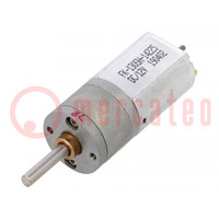 Motor: DC; with gearbox; 12VDC; 1.6A; Shaft: D spring; 180rpm; 78: 1