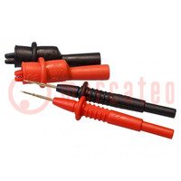Test leads; 10A; black,red