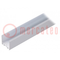 LED modul profil; fehér; L: 2m; VARIO30-08; alumínium; felület