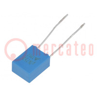 Capacitor: polyester; 100nF; 160VAC; 250VDC; 5mm; ±10%; -55÷125°C