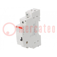 Relay: installation; bistable,impulse; NO; Ucoil: 230VAC,110VDC