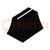 Bouton: glissière; noir; 20x14x13mm; largeur de glissière 3/4mm