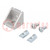 Angle bracket; for profiles; Width of the groove: 6mm; W: 28mm