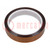 Tape: high temperature resistant; Thk: 0.07mm; 50%; amber; W: 19mm
