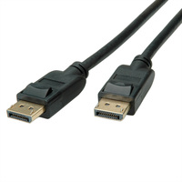 ROLINE Câble DisplayPort v1.4, DP M - DP M, noir, 2 m