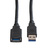 ROLINE USB 3.2 Gen 1 Kabel, Typ A-A, ST/BU, schwarz, 0,8 m