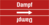 Rohrmarkierungsband ohne Gefahrenpiktogramm - Dampf, Rot, 6.5 x 12.7 cm, B-7541