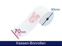 Kassenrolle - Normalpapier HF 69-70 80 12 (B/D/K), ca. 58m (Apotheke) - inkl. 1st-Level-Support