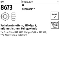 Sechskantmutter ISO 8673 M8x 1 8 sw 100