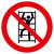Aufsteigen verboten Verbotsschild - Verbotszeichen Alu geprägt, Größe 31,50 cm ¥ DIN EN ISO 7010 P009 ASR A1.3 D-P022
