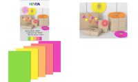 HEYDA Neonpapier-Block, DIN A4, 10 Blatt, neonfarben (57301405)
