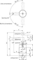 6829ER-16 Schwenkspanner, pneumatisch, Einschraubversion