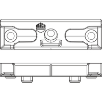 Produktbild zu MACO Schließteil iS 12L, Eurofalz 20 mm, 9V, mit Positionszapfen 8x4 mm, silber