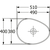 Skizze zu VILLEROY & BOCH Aufsatzwaschtisch Antao Breite 510 mm, Weiß Alpin CeramicPlus