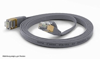 WANTECWIRE CABLE DE PAR TRENZADO EXTRAPLANO CAT.6 FTP APANTALLADO. GRIS GRIS LÄNGE 1M