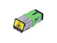 Adapter światłowodowy SC/APC Simplex Single Mode zielony metal