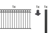 Anbauset Zierzaun Circle 2m
