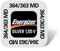 Energizer Silberoxid MD Uhrenbatterie 364-363-SR60-SR621SW-SG1 - 1er Miniblister