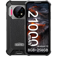 Oukitel WP19 17,2 cm (6.78") Dual SIM Android 12 4G USB Type-C 8 GB 256 GB 21000 mAh Czarny
