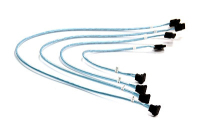Supermicro 4 x Round SATA cable 0.43 m Black, Blue, White