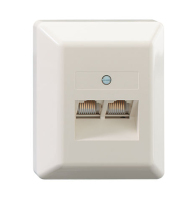 Rutenbeck 13010131 socket-outlet RJ-45 White
