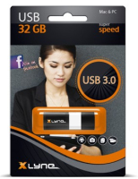 xlyne 32GB USB3.0 Wave unidad flash USB USB tipo A 3.2 Gen 1 (3.1 Gen 1) Negro, Blanco