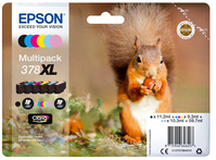 Epson Squirrel 378XL tintapatron 1 dB Eredeti Nagy (XL) kapacitású Fekete, Cián, Világos ciánkék, Magenta, Világos magenta, Sárga
