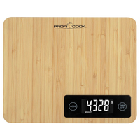 ProfiCook KW1271 kitchen scale Bamboo Countertop Rectangle Electronic kitchen scale
