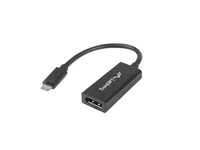 Lanberg AD-UC-DP-01 video cable adapter 0.15 m USB Type-C DisplayPort Black