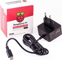 Raspberry Pi RPI PS 15W BK EU áramátalakító és inverter Beltéri 15,3 W Fekete