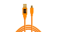 Tether Tools CU5451 câble USB USB 2.0 4,6 m USB A Mini-USB B Orange