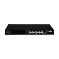 Edimax GS-5216PLC netwerk-switch Managed Gigabit Ethernet (10/100/1000) Power over Ethernet (PoE) Zwart