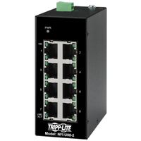 Tripp Lite NFI-U08-2 łącza sieciowe Nie zarządzany Fast Ethernet (10/100) Czarny