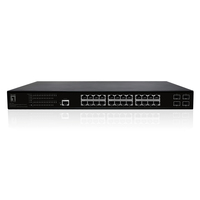 LevelOne GEP-2861 network switch Managed L2 Gigabit Ethernet (10/100/1000) Power over Ethernet (PoE) 1U Black